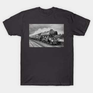 The Flying Scotsman - Black and White T-Shirt